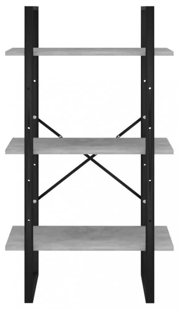 szürke forgácslap tárolópolc 60 x 30 x 105 cm
