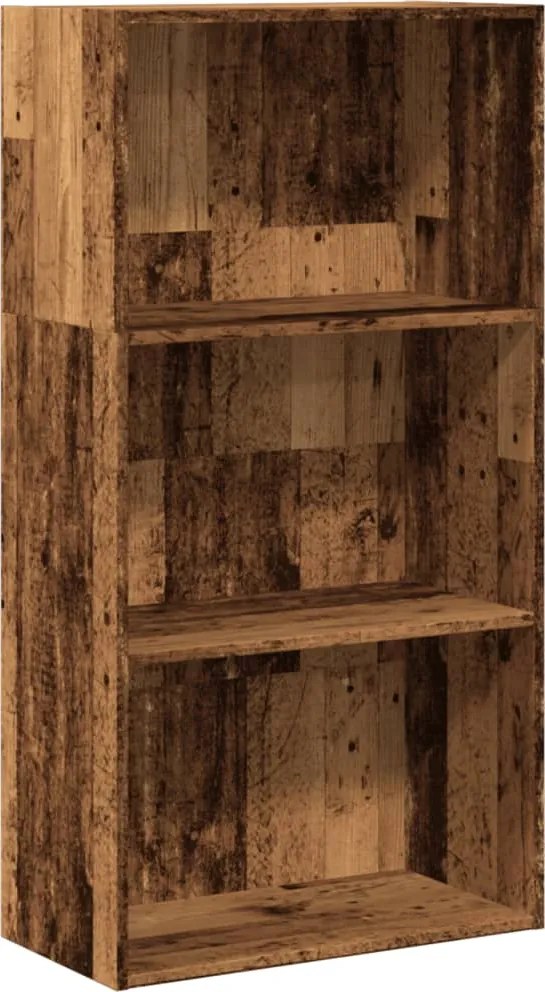 vidaXL antik fa színű szerelt fa könyvespolc 60 x 30 x 114 cm