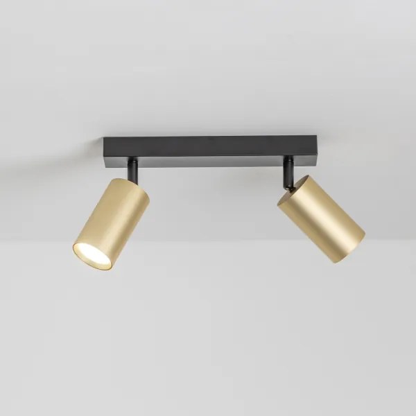 Brilagi - LED dimmelhető spotlámpa SELE GOLDEN 2xGU10/6,5W/230V fekete/arany