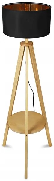 Fekete állólámpa 1xE27/40W/230V