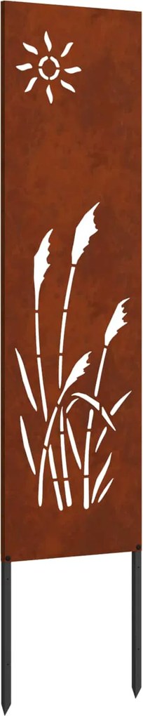 vidaXL Kertvédő vászon Rozsdás 32 x 140 cm időjárásálló acél