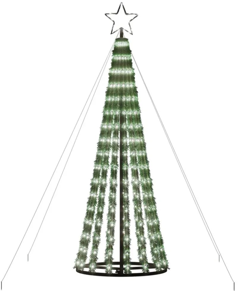 hideg fehér LED karácsonyfa 275 LED 180 cm