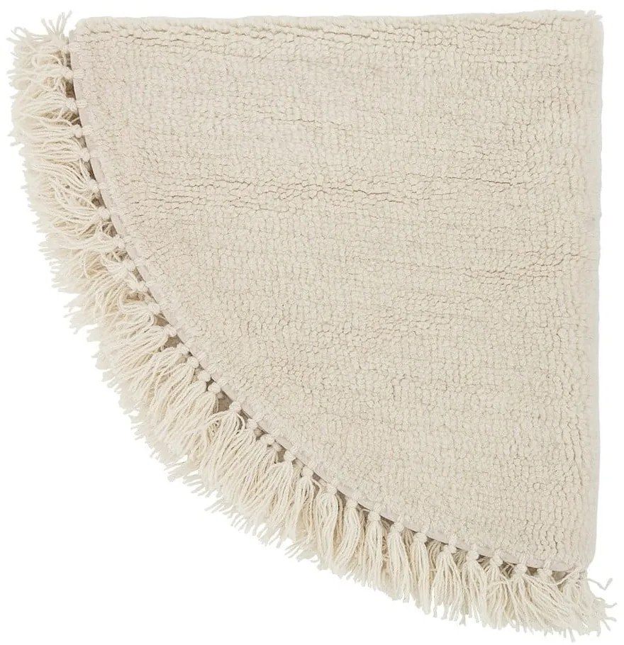 Nature bézs gyapjú szőnyeg, ⌀ 110 cm - Bloomingville
