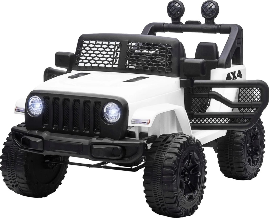 HOMCOM Gyerek Elektromos Autó 3 Éves Kortól, Minden Terepre Alkalmas Buggy 12V Akkumulátor, 2 Motor, Távirányító 2.4G, Fényszórók, Különböző Sebességb