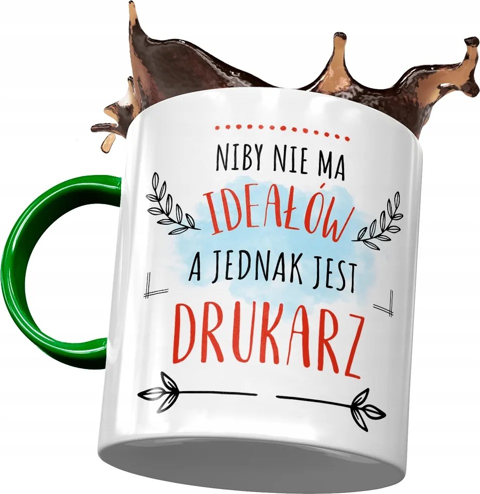 A zöld nyomda bögréje nem tökéletes a fényképes nyomtatáshoz