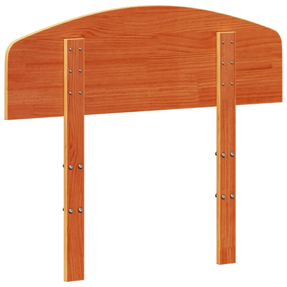 viaszbarna tömör fenyőfa fejtámla 75 cm