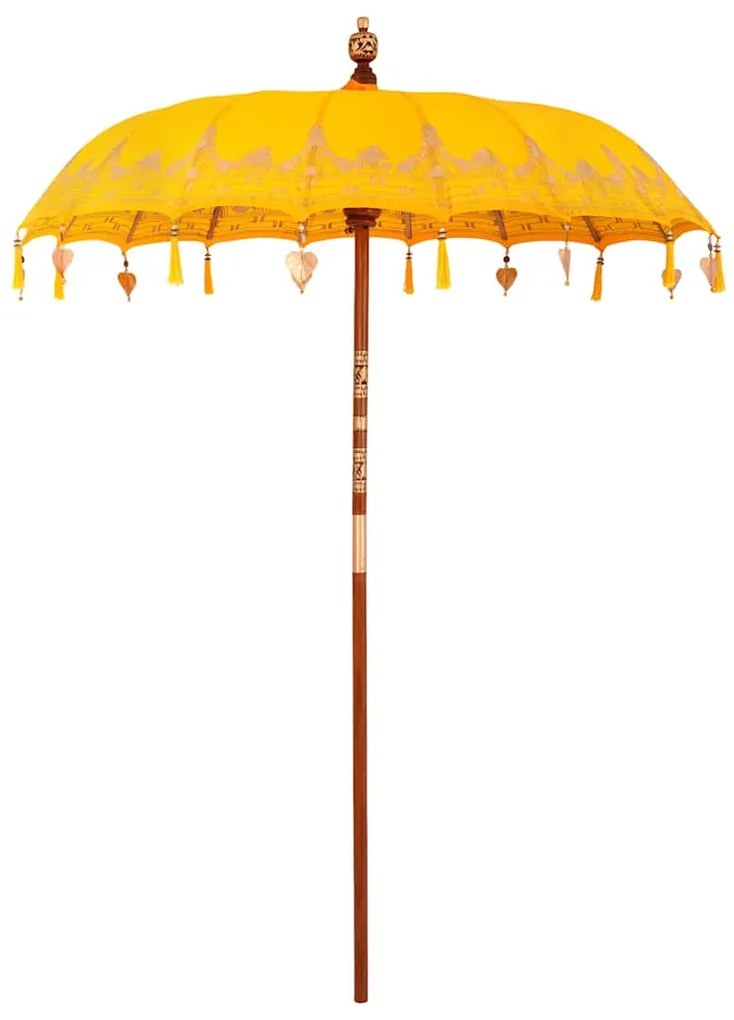 Balinéz Napernyő Sárga (180-190) x 260 cm Pamut és tömör fa
