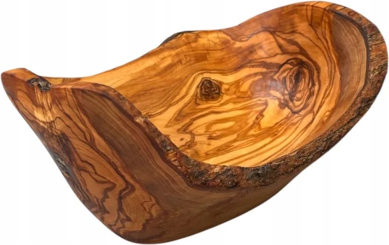 Nagy Ovális Tál Olajfából DMIOR25.1 Bárka Dió és Snack