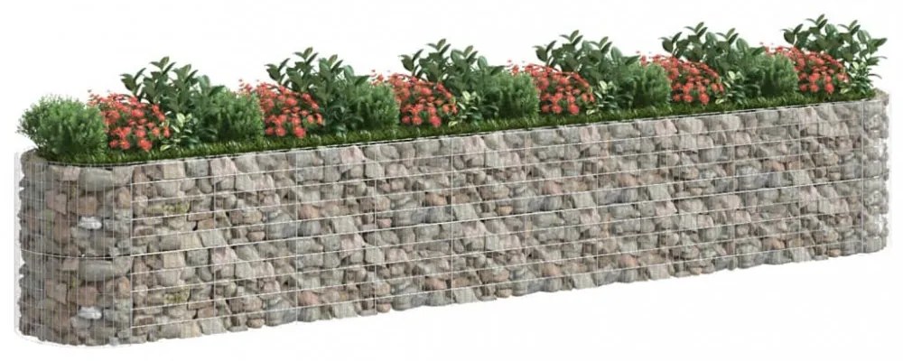 horganyzott vas gabion magaságyás 600x100x100 cm