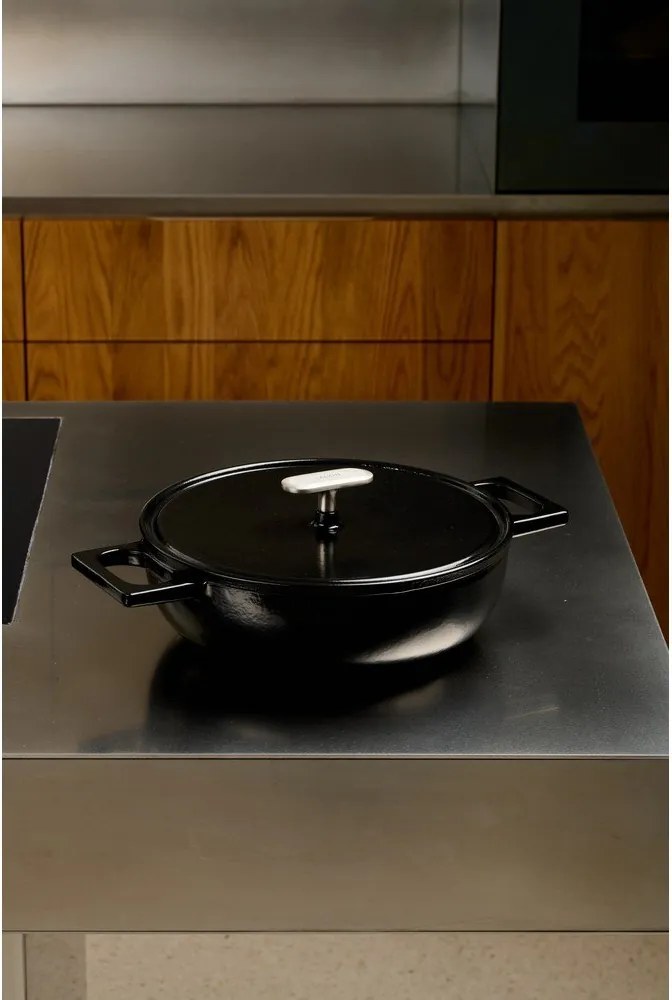 Öntöttvas serpenyő fedővel ø 26 cm tegame Mattia 3.0 – FABINI