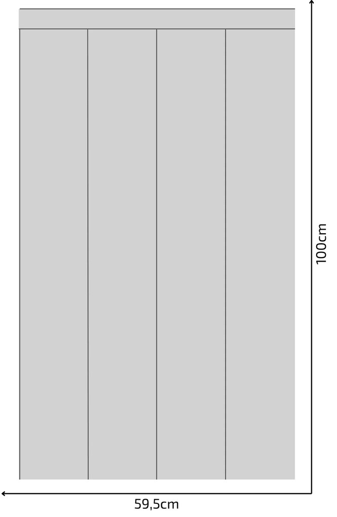 PIPPER. Textil öntapadó tapéta - Egy téglalap - Szürke színű Méret: 100cm, Szín: Sápadt
