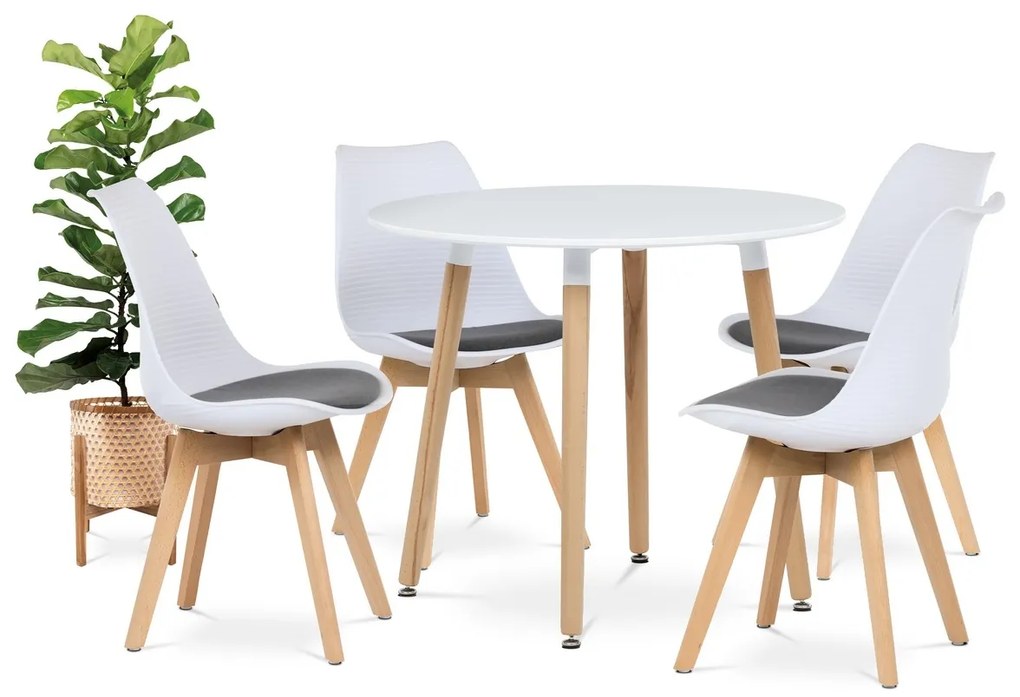 Étkezőszék garnitúra CT-X7056 GREY, 4 db
