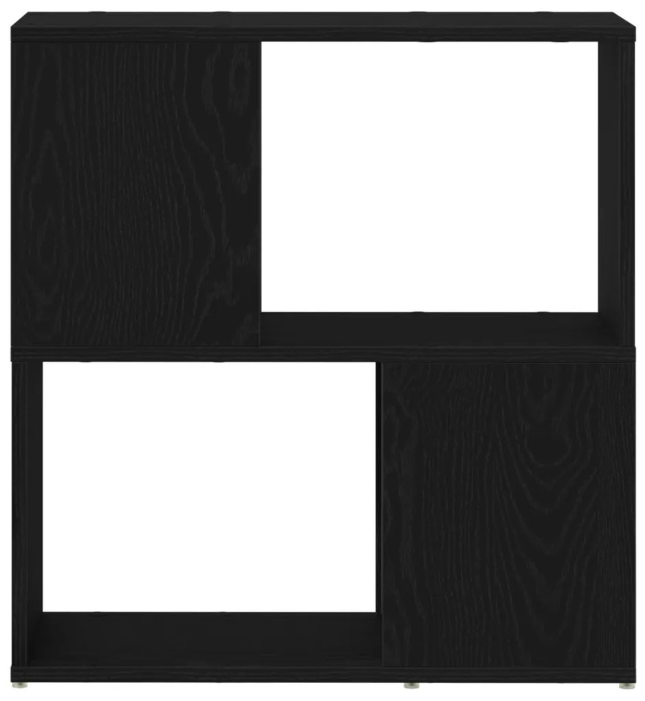 Könyvespolc Fekete tölgy 60x24x63 cm Mérnök Fa