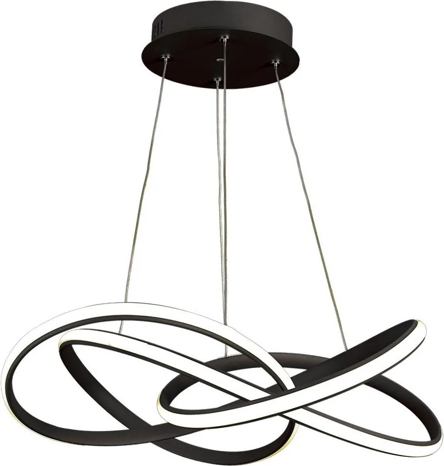 PREZENT 18207 PASSO Modern Led Függesztett Lámpa Fehér, Fekete LED IP20
