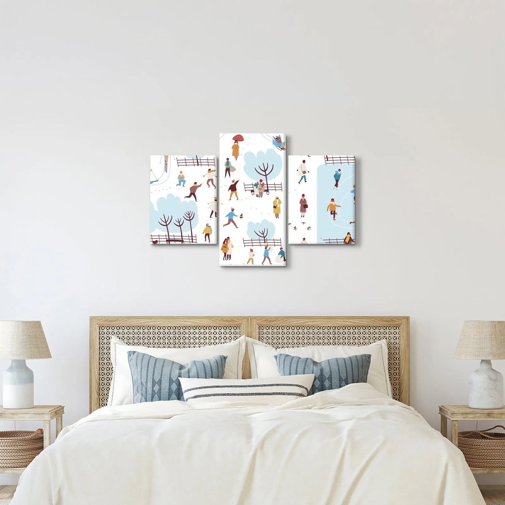 Kép - Boldog telet (90x60 cm)