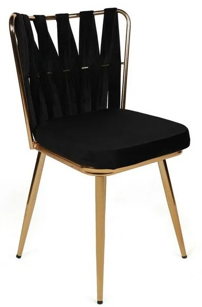 Kusakli Black and Gold étkezőszék szett, 2 db, 2 db