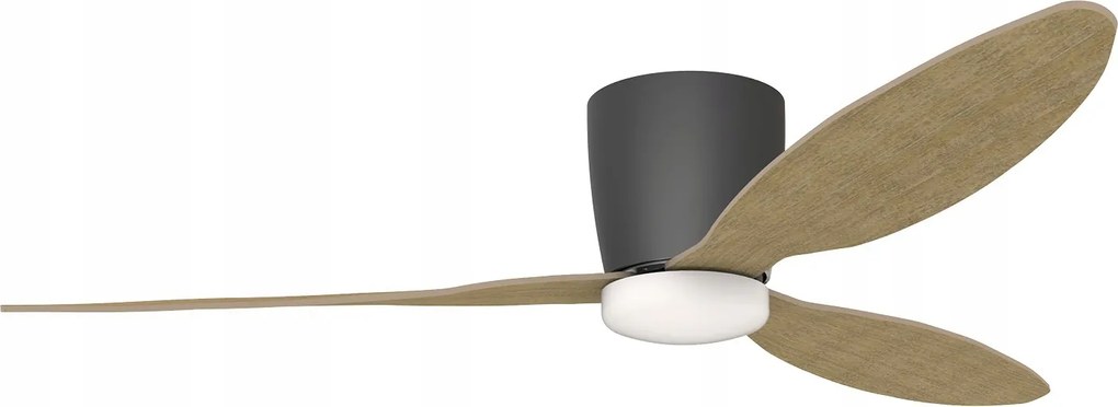 Szürke elegáns mennyezeti ventilátor Veneti Cct Led lámpa étterem szálloda