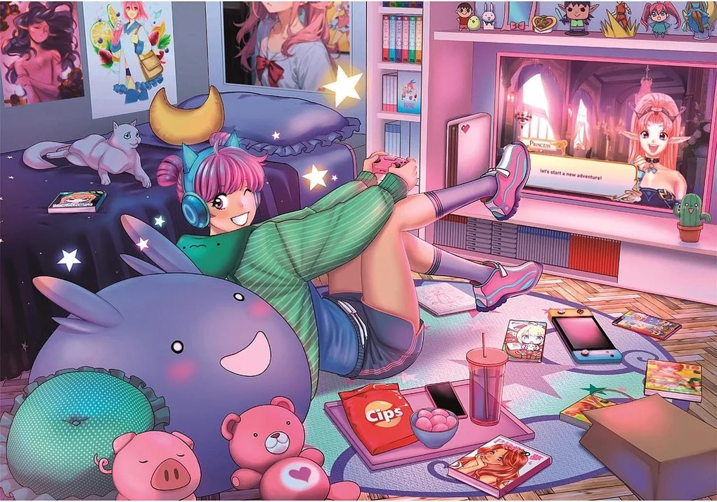 Csajos szoba Game Lovers 300 db-os puzzle Clementoni