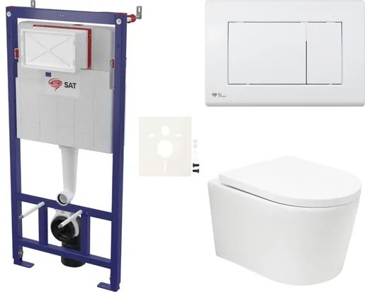 Fali WC szett SAT BREVIS előtétfalas szereléshez SIKOSSBRTOR20KECO