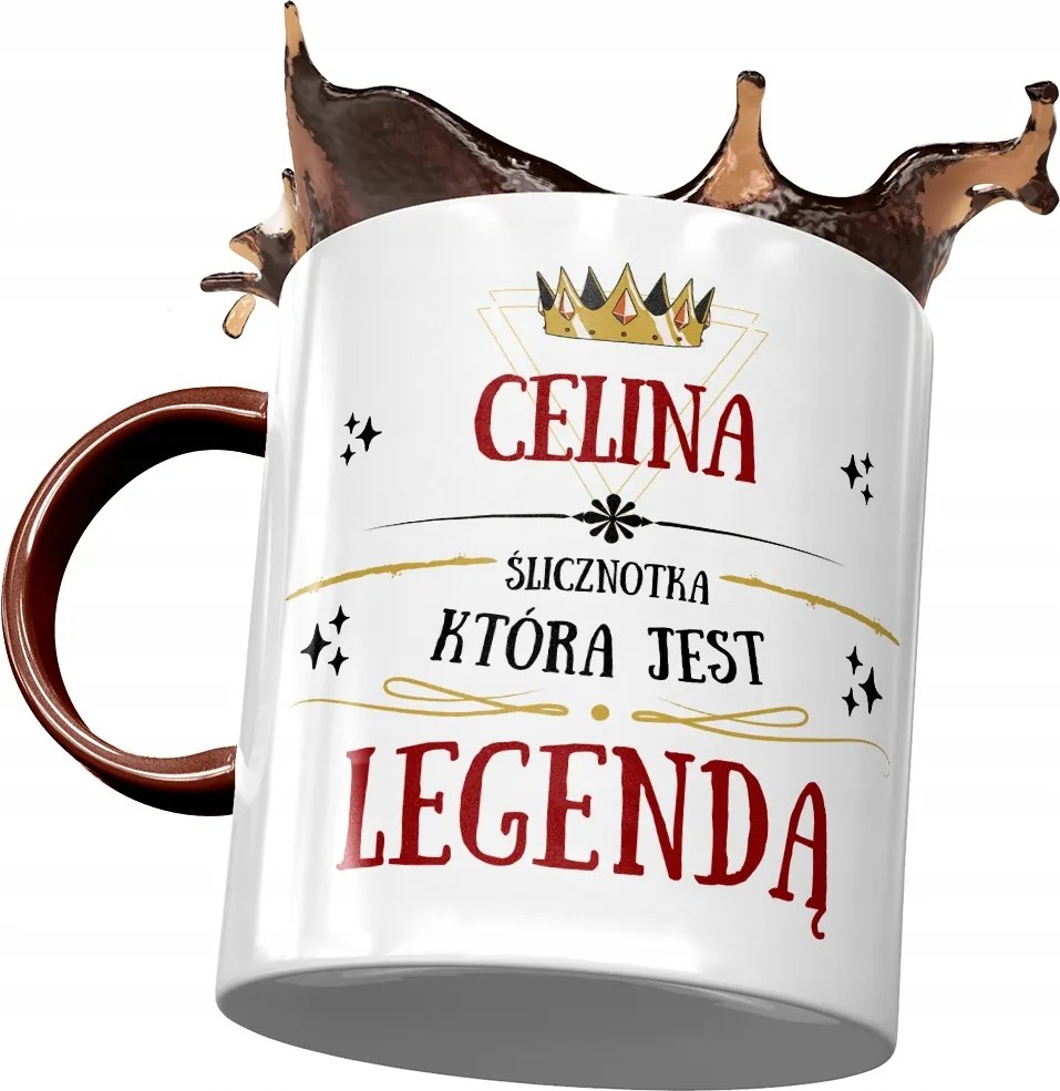 Bordó Bögre Celina Barátnő Feleség Ajándék Nyomtatott Fotóval