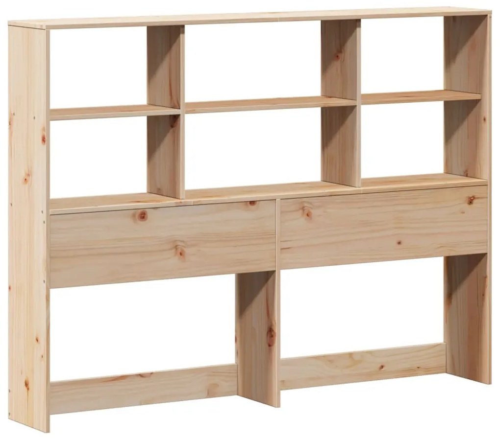 tömör fenyőfa fejtámla tárolóval 140 cm