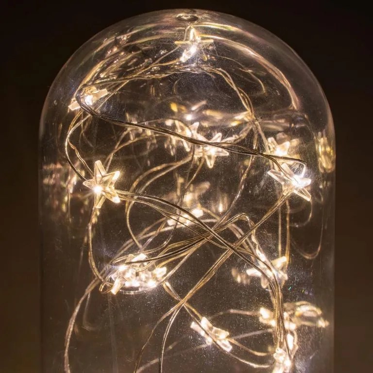 NEXOS Dekoratív kúp 20 LED Meleg fehér 22 cm