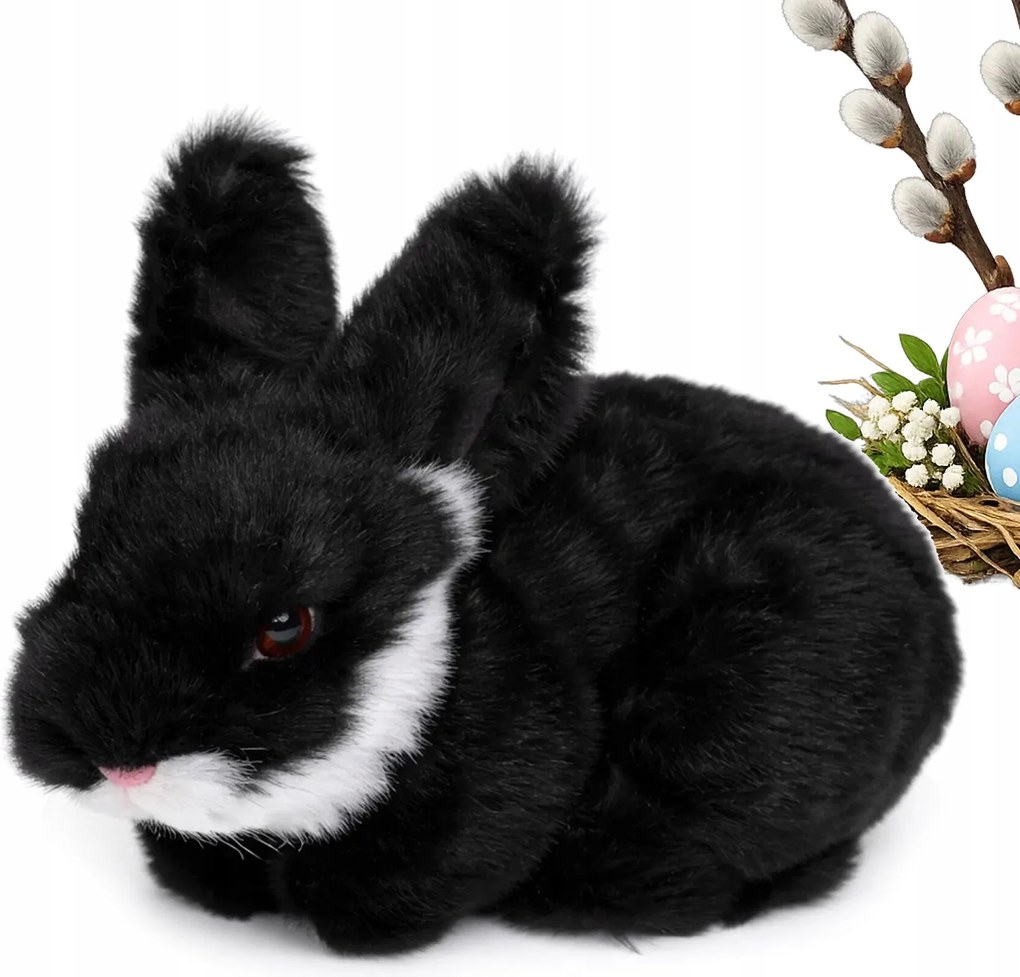 Nyuszi Húsvéti Nyuszi Figura Szőrme Dekoráció Nád Dekoráció