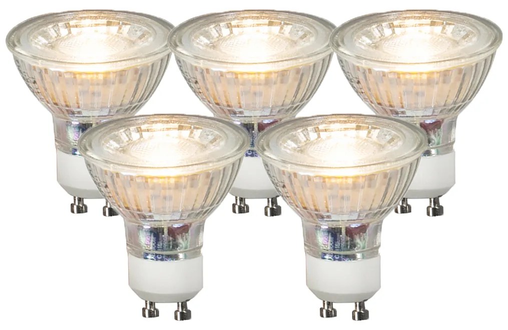 5 db GU10 LED lámpa készlet COB 3.5W 330 lm 3000K