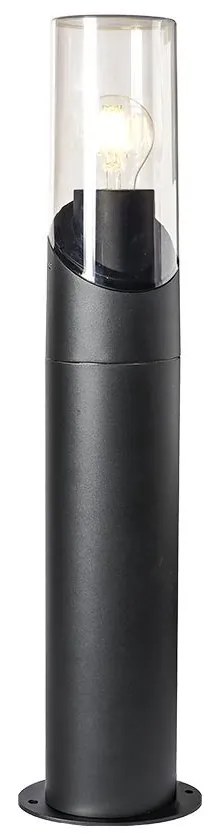 PREZENT 28209 ACREA Modern Kültéri Állólámpa Fekete, Füstös E27 IP44