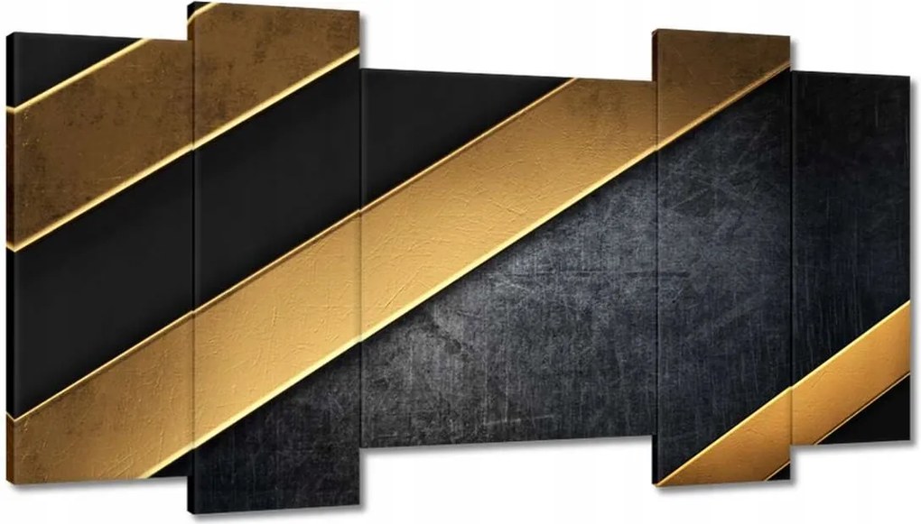 Festmények 120x65 Arany csíkok