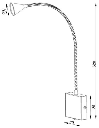 Lucide 18293/03/31 - LED Rugalmas kislámpa BUDDY LED/4W/230V fehér