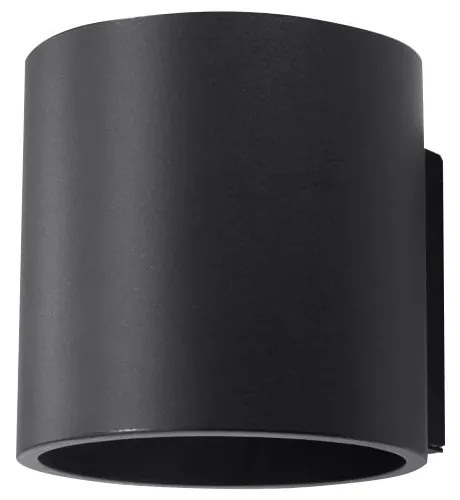 Roda fekete falilámpa - Sollux