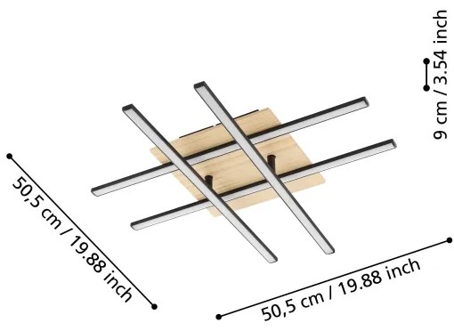 Eglo 99793 - LED Mennyezeti lámpa MARINELLO LED/21W/230V