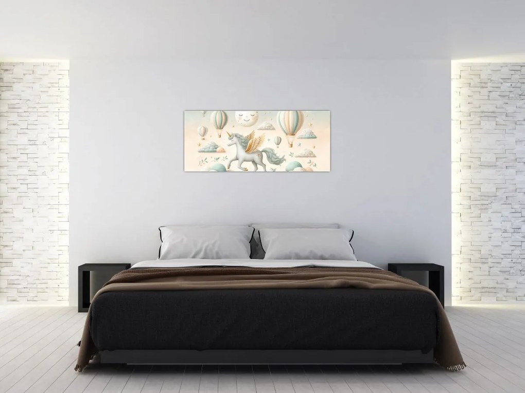 Kép - Boldog egyszarvú (120x50 cm)
