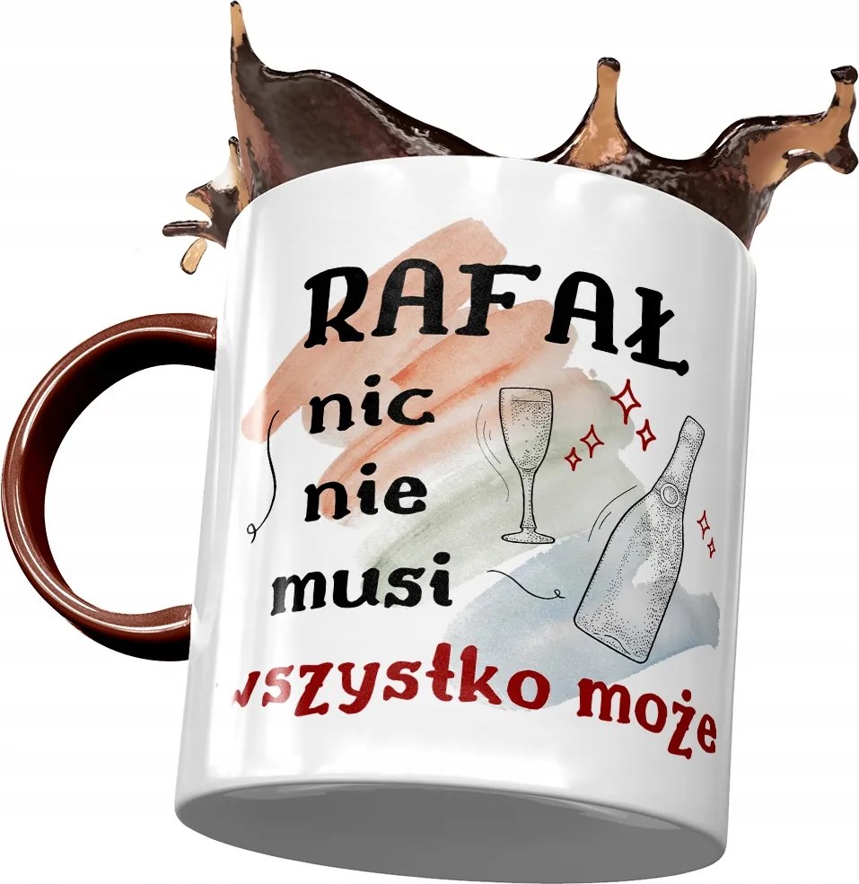 Bordó bögre Raffael Kollégának Ajándék Nyomtatott Fotóval