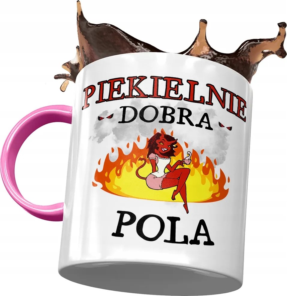 Rózsaszín Bögre Poli Barátnő Feleség Barátnő Nyomtatott Fotóval