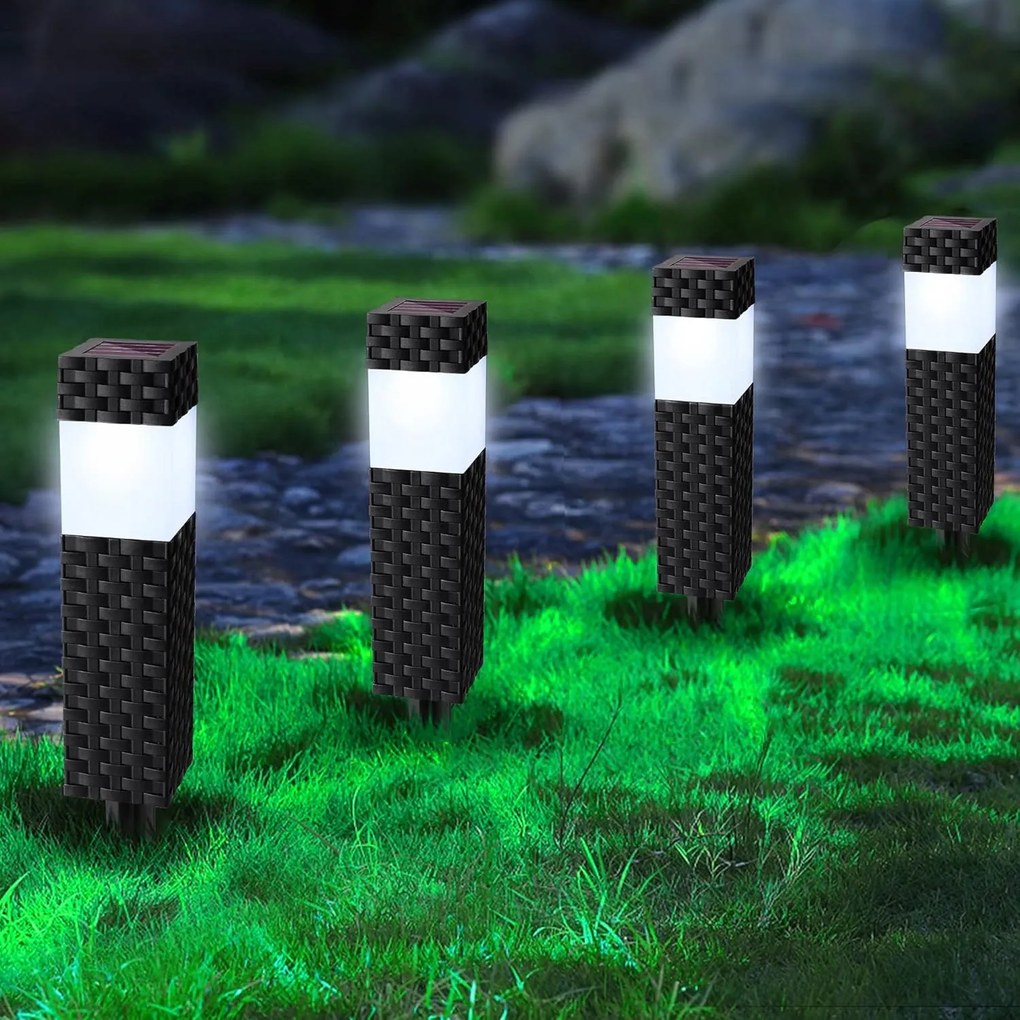 Joomer beszúrós napelemes lámpa retro stílusban 32,5 cm 8 db fehér