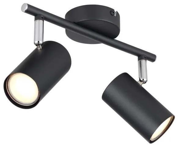 Globo 57914-2 - Spotlámpa ALLVI 2xGU10/25W/230V fekete