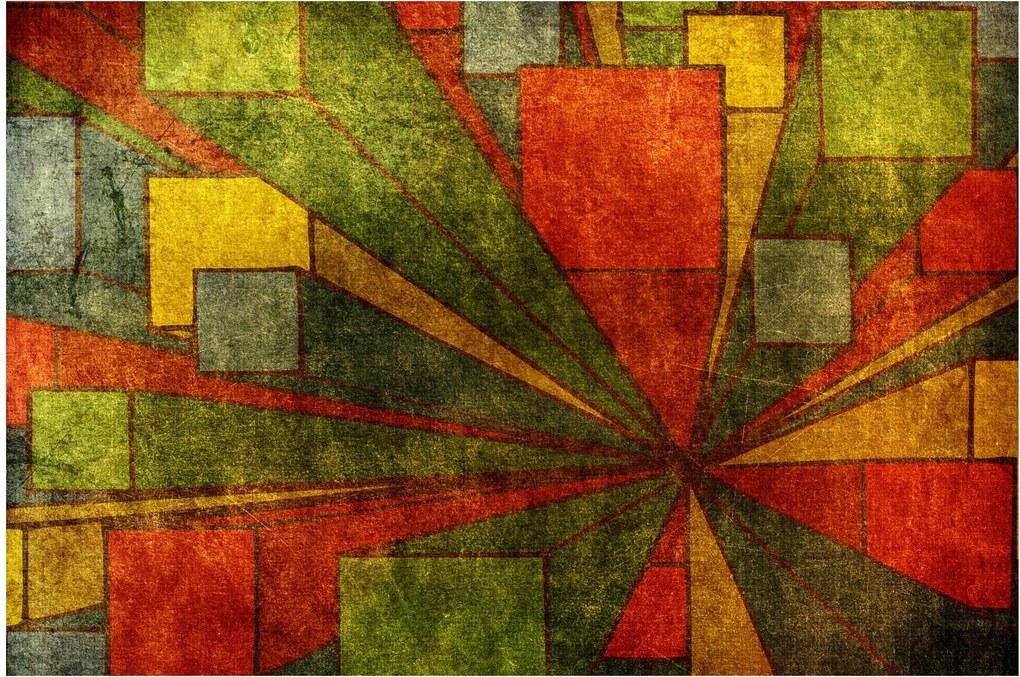 A geometriai absztrakció képe (90x60 cm)