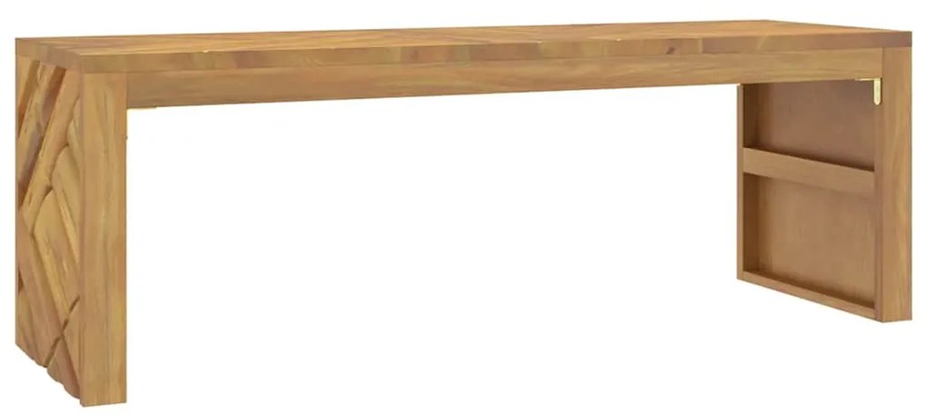 tömör tíkfa dohányzóasztal 110x35x38 cm