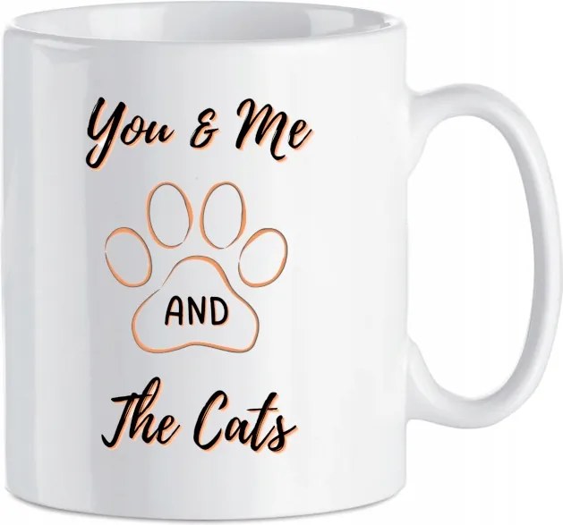 Bögre vagány nyomat Te Én és a macskák 330 ml