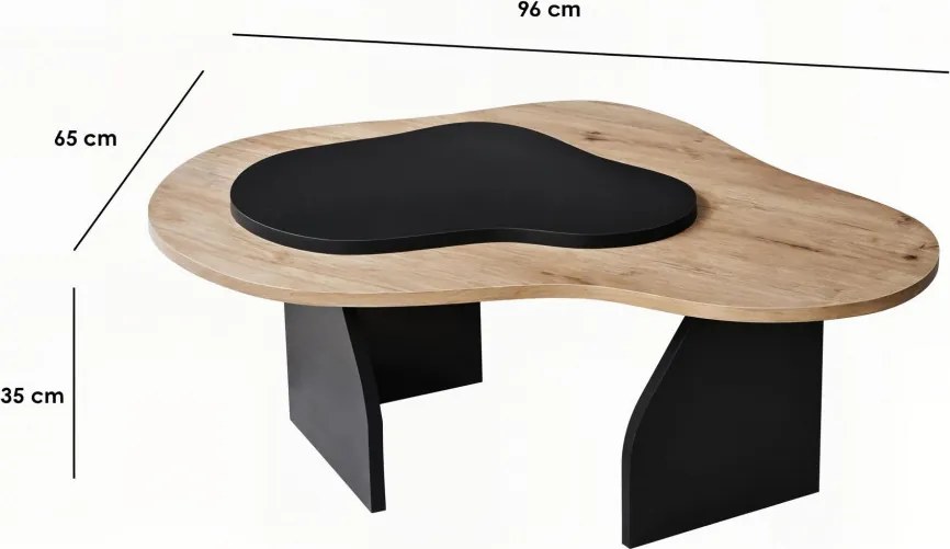 Melted - Sapphire Oak, Black