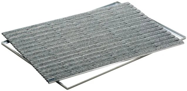 ACO Self Indoor beltéri lábtörlő, alu keret műrost betéttel 75 x 50 cm szürke 37256