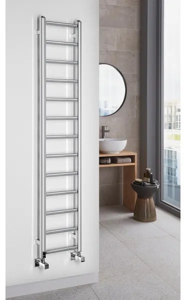 Sapho - Fürdőszobai radiátor METRO LIGHT 276W/230V 30x150 cm fényes króm