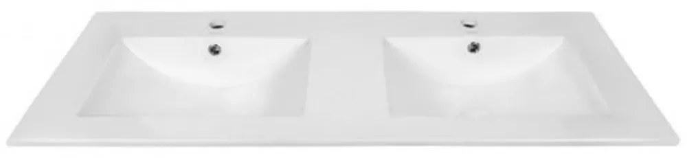 Flat Design mosdó 120×46 cm – modern minimalizmus elegáns fürdőszobákhoz