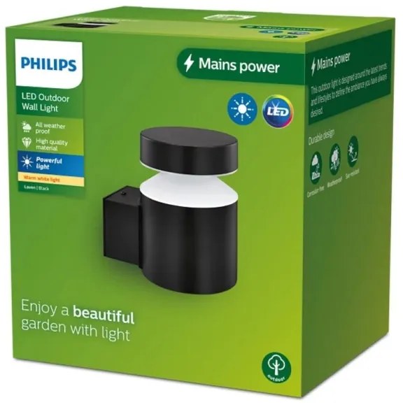 Philips - LED Kültéri fali lámpa LAVEN LED/6W/230V 2700K IP44