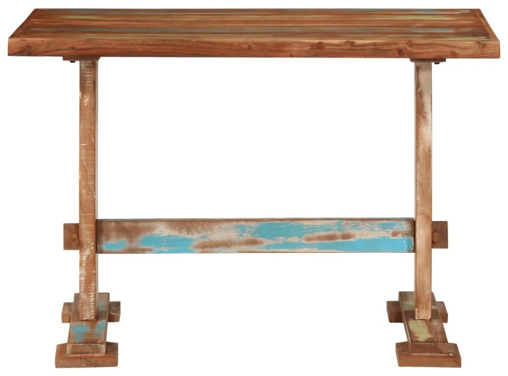 Tömör újrahasznosított fa étkezőasztal 110x55x78 cm