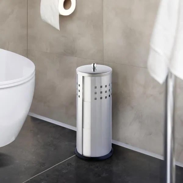 WENKO 16636100 - ANCONA WC-papírtartó 13x34 cm rozsdamentes acél/ezüst