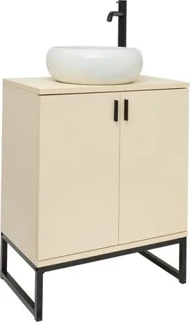 Ceramia Easy fürdőszobaszekrény mosdóval 60x73x36 cm jázmin matt EASYUMDB11