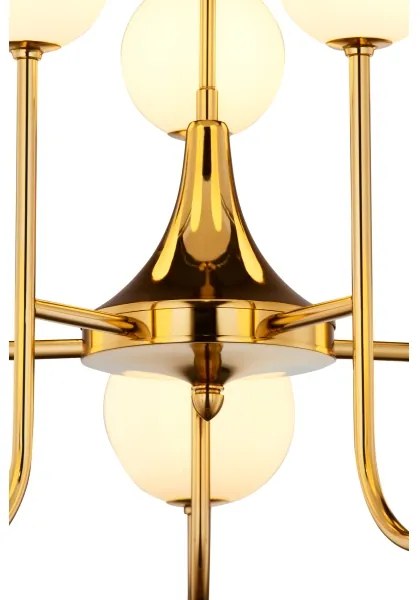 Jupiter 1942 - Csillár rúdon SELEN 10xG9/40W/230V sárgaréz